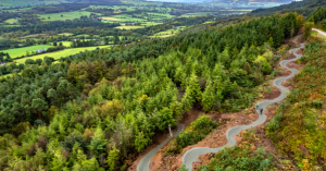 Ballyhoura Trails from aerial view